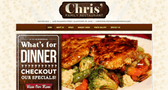 Desktop Screenshot of chrissfamilyrestaurant.com